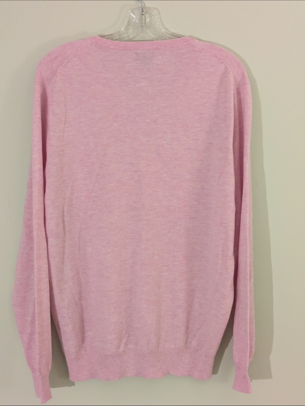 J. Crew Men's Light Pink V-Neck Sweater - Picture 5 of 9